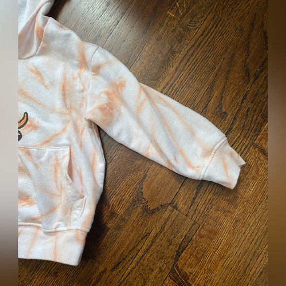 3T Snoopy Tie-Dye Hoodie Kids white orange snoopy skateboard gender neutral - Picture 5 of 15